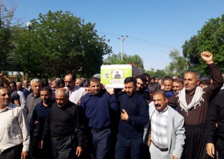 تشییع پیکر شهید پدافند هوایی در دزفول