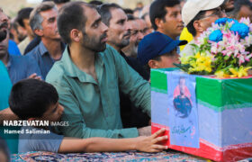 تشییع پیکر پاسدار شهید امیررضا نوروزی در روستای چم یوسفعلی