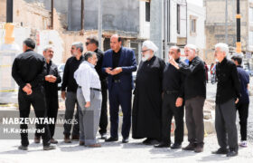بازدید مدیرت شهری و جمعی از معتمدین شهر چمگردان از پروژه خیابان اباذر