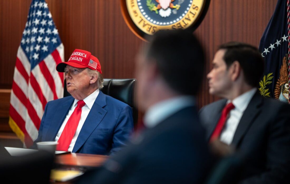 نشست اضطراری ترامپ با مقامات نظامی در پی پاسخ ایران به تجاوز آمریکا