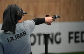 هانیه رستمیان در جایگاه هشتم مسابقات تپانچه بادی جام جهانی ایستاد