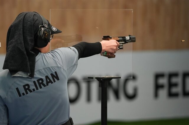 هانیه رستمیان در جایگاه هشتم مسابقات تپانچه بادی جام جهانی ایستاد