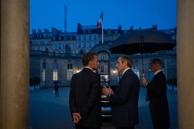 رایزنی ماکرون و گروسی در الیزه درباره ایران