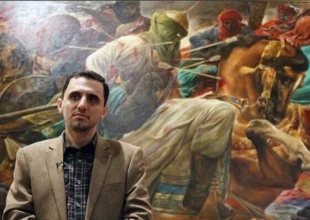 نقاشی جدید روح‌الامین با موضوع امتداد راه شهدا