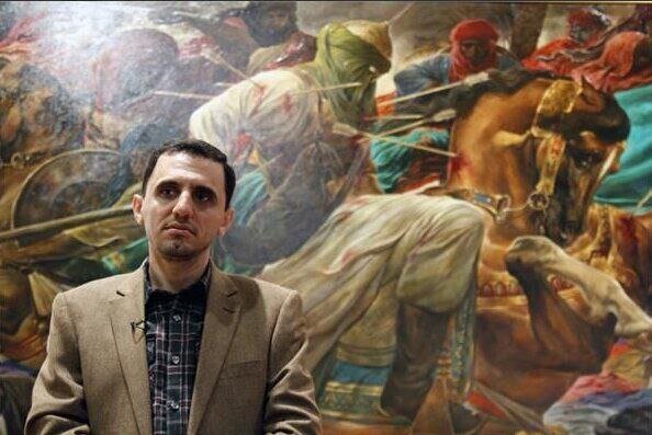 نقاشی جدید روحالامین با موضوع امتداد راه شهدا