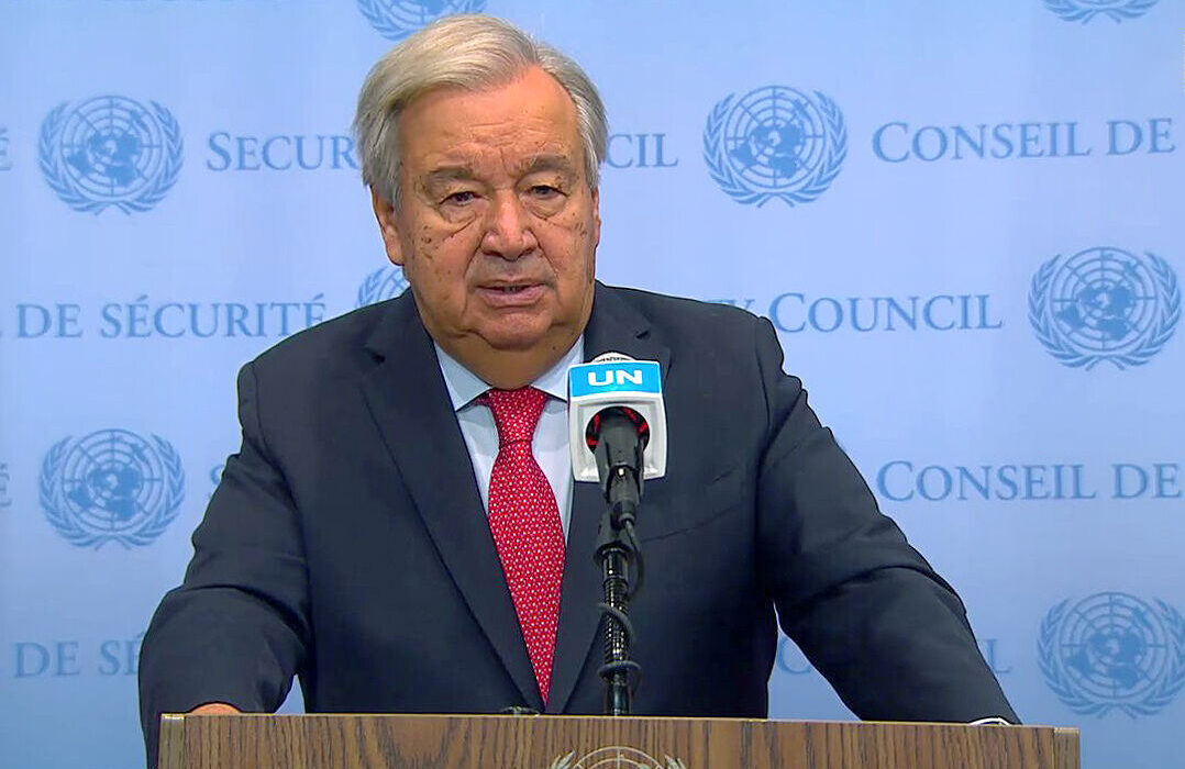 دبیرکل سازمان ملل در واکنش به تجاوز اسرائیل به ایران: هرگونه تشدید نظامی را محکوم میکنم