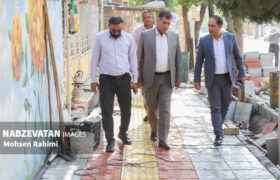 بازدید شهردار سده لنجان از پروژه‌های عمرانی شهرداری