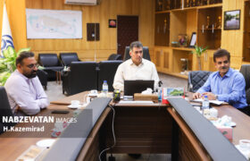 نشست بررسی روند اجرای شبکه آب و فاضلاب در پروژه اقدام ملی مسکن شهر سده لنجان