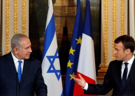 خشم رژیم صهیونیستی نسبت به تصمیم مکرون برای به رسمیت شناختن فلسطین