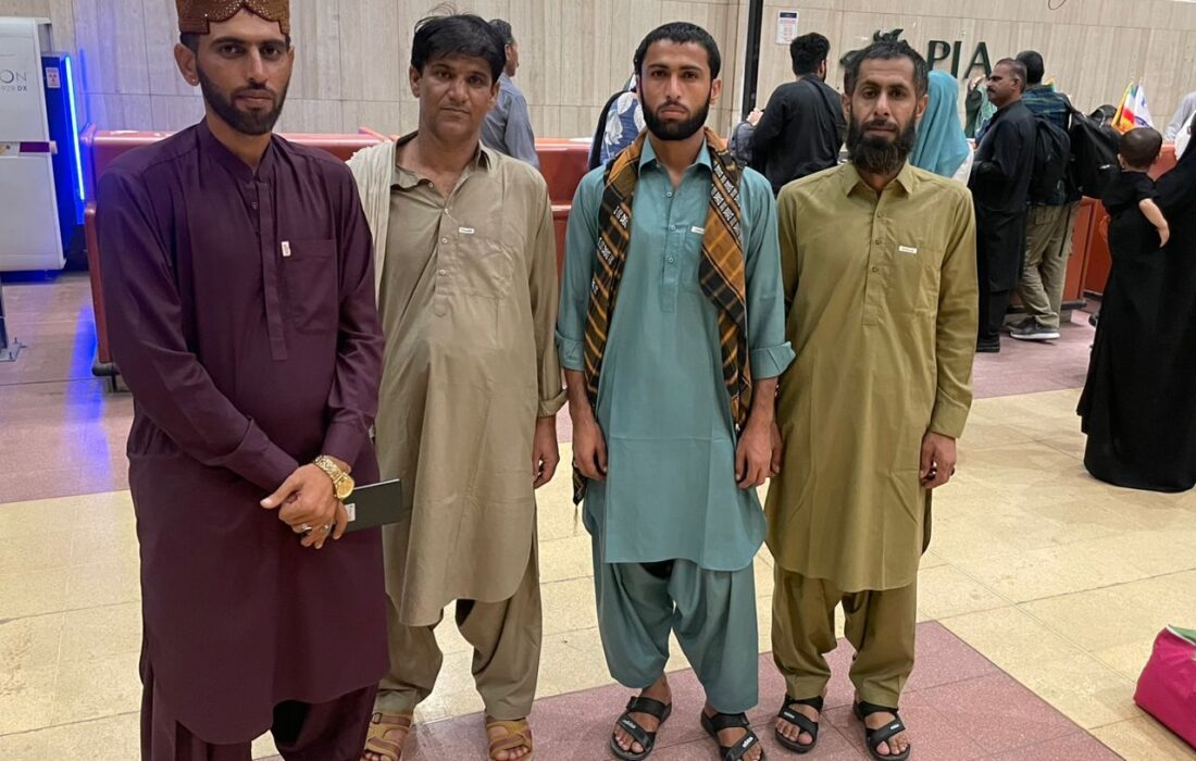 آزادی ۴ شهروند زندانی ایرانی در پاکستان و بازگشت آنان به میهن