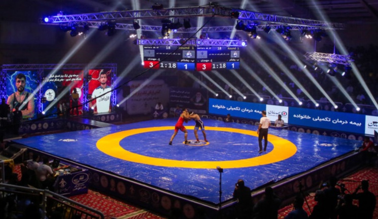 مرحله نیمه نهایی لیگ دسته یک کشتی آزاد باشگاه‌های کشور برگزار شد