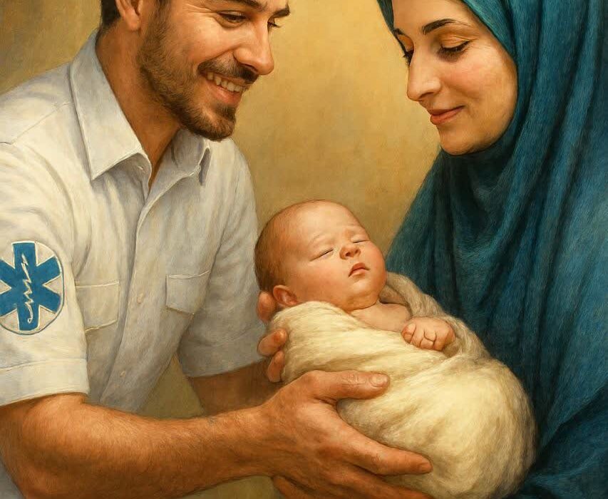 نجات جان نوزاد ۶ روزه از خفگی