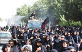 راهپیمایی جاماندگان اربعین در خطه طلایی ایران