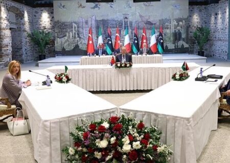 آغاز نشست سه‌جانبه ترکیه، ایتالیا و لیبی در استانبول