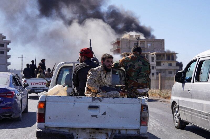 درگیری مسلحانه بین نیروهای دولت موقت سوریه و قسد در نزدیکی سواحل فرات