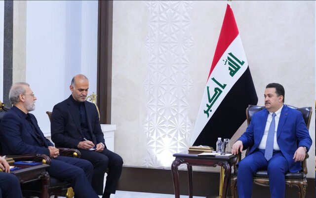 لاریجانی بر تقویت روابط با عراق در دیدار با السودانی تاکید کرد