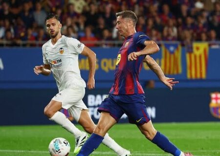 بارسلونا با ۶ گل والنسیا را در هم بکوبد