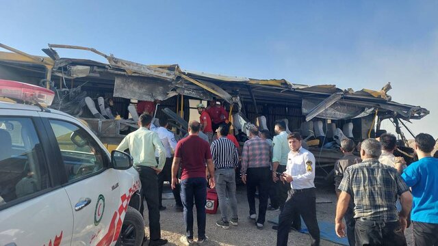 اعلام نهایی تعداد جانباختگان و مصدومان تصادف اتوبوس حامل دانشجویان دانشکده پیراپزشکی سرخه