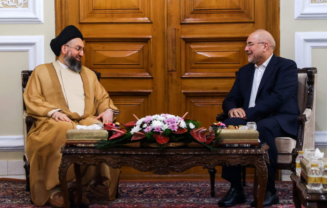 قالیباف در دیدار با عمار حکیم بر اهمیت افزایش روابط تجاری میان ایران و عراق تاکید کرد