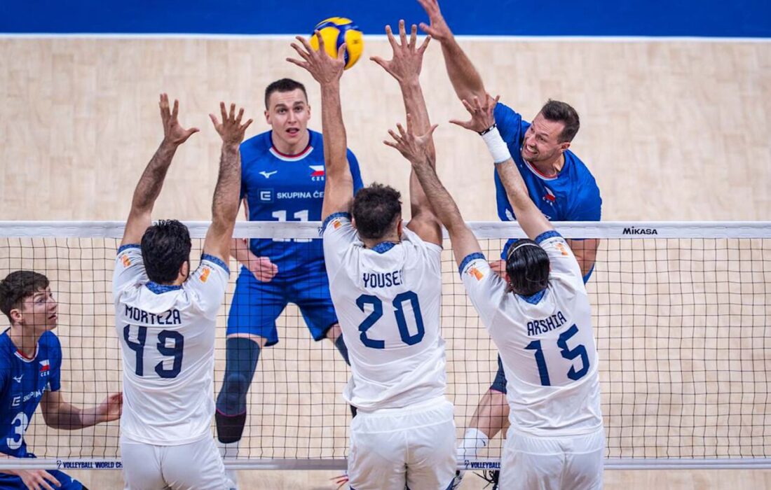 شکست تلخ ایران برابر چک در مسابقات والیبال قهرمانی جهان