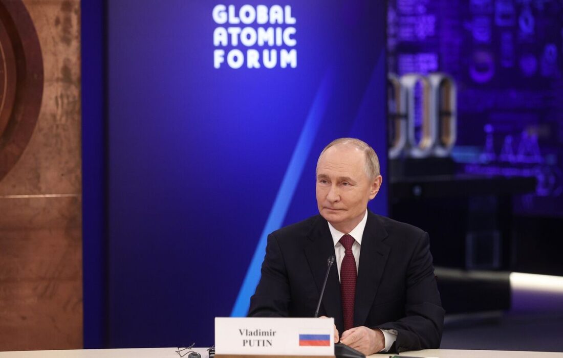 پوتین: بدون قید و شرط از توسعه انرژی صلح‌آمیز هسته‌ای حمایت می‌کنیم