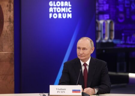 پوتین: بدون قید و شرط از توسعه انرژی صلح‌آمیز هسته‌ای حمایت می‌کنیم
