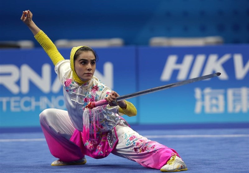 مدال طلای مسابقات ووشو قهرمانی جهان بر گردن زهرا کیانی