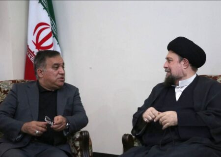 دیدار علی تاجرنیا با حجت‌الاسلام‌والمسلمین سید حسن خمینی