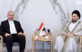 دیدار و گفت وگوی سید عمار حکیم و سفیر ایران