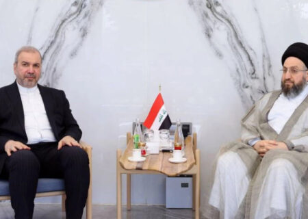 دیدار و گفت وگوی سید عمار حکیم و سفیر ایران