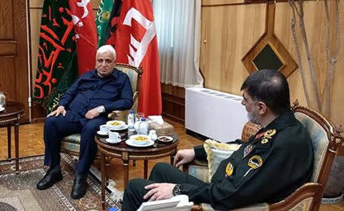 دیدار رئیس الحشد الشعبی عراق با فرمانده کل انتظامی جمهوری اسلامی ایران