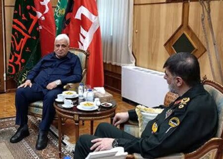 دیدار رئیس الحشد الشعبی عراق با فرمانده کل انتظامی جمهوری اسلامی ایران