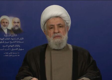 شیخ نعیم قاسم:تل‌آویو به دنبال تحقق «اسرائیل بزرگ» ‌است