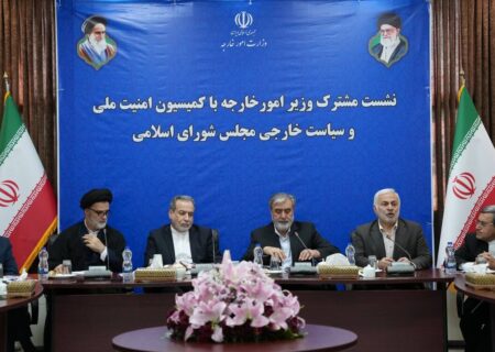 برگزاری نشست کمیسیون امنیت ملی و سیاست خارجی مجلس با عراقچی