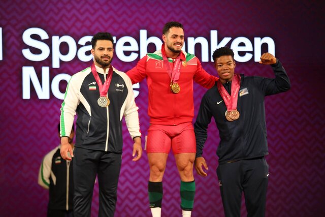 یک طلا و ۲ نقره معینی و عالی پور سهم ایران در وزنه برداری جهان