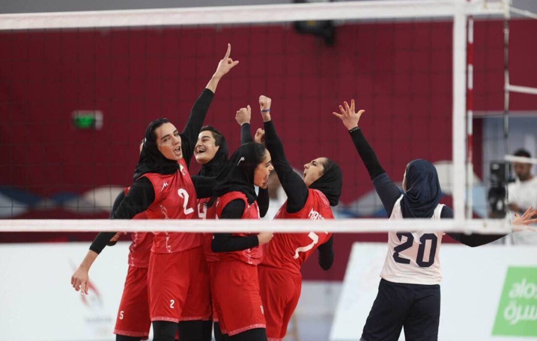 برد مقتدرانه دختران والیبال مقابل اندونزی