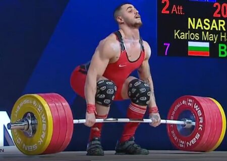 رقابت ناسار با قهرمانان وزنه‌بردار ایرانی