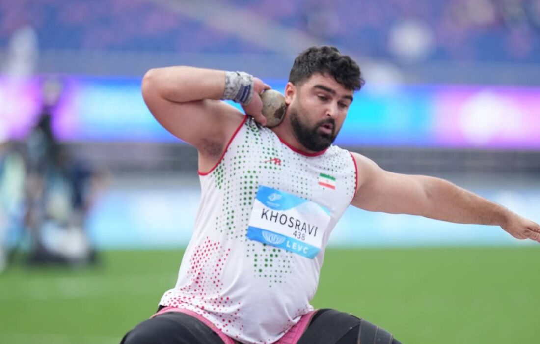مدال طلای مسابقات پارا دوومیدانی قهرمانی جهان در هند بر سینه یاسین خسروی