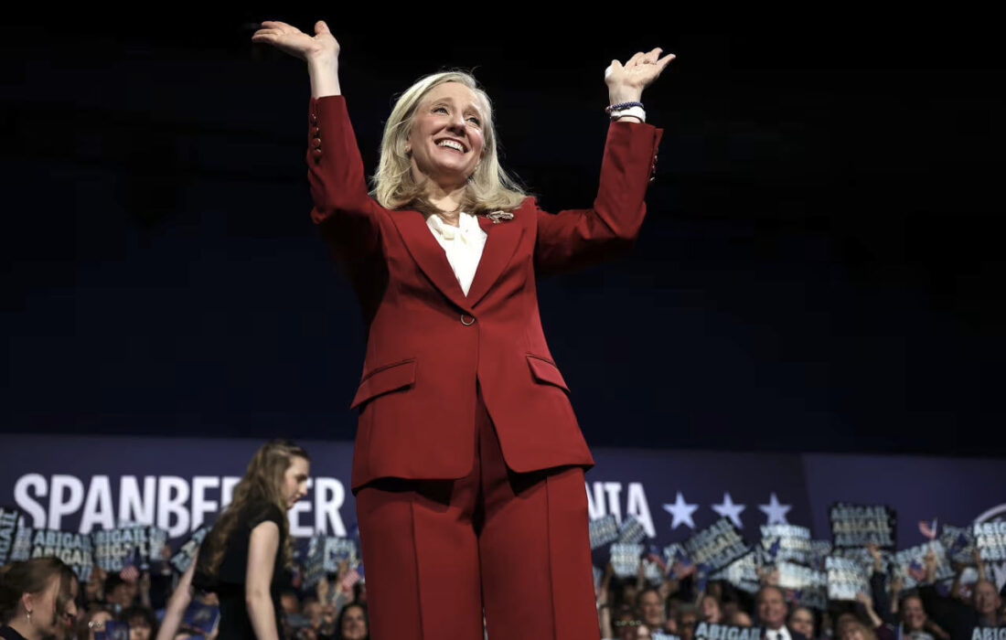 پیروزی دموکرات‌ها؛ اسپنبرگر اولین فرماندار زن در ویرجینیا شد