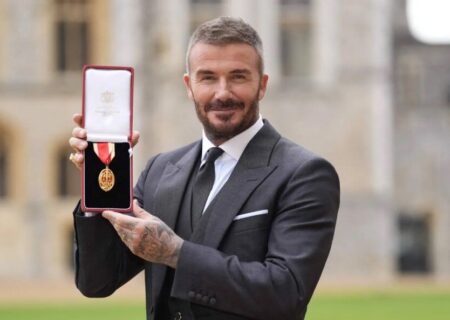 بکهام، شوالیه شد