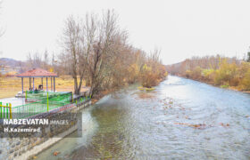 طراوت باران پاییزی در لنجان