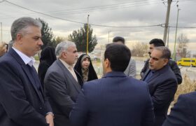بازدید فرماندار شهرستان لنجان به همراه رییس و اعضای شورای اسلامی زرین‌شهر از پروژه‌های عمرانی خطه طلایی ایران