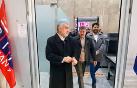 نایب رئیس مجلس در فرودگاه شهید بهشتی اصفهان مورد استقبال استاندار اصفهان قرار گرفت