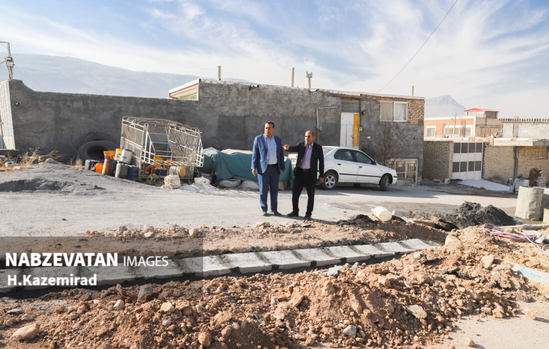 اجرای پروژه جدول کشی و کانیوگذاری معابر روستای کلیشادرخ