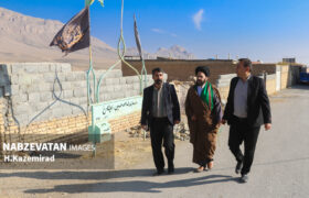 بازدید امام جمعه بخش باغبهادران و دهیار کلیشادرخ از پروژه ساخت مسجد امام حسین(ع)