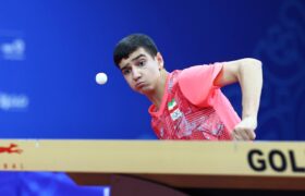 صعود چهار پله‌ای نابغه تنیس روی میز ایران در رده‌بندی جهانی