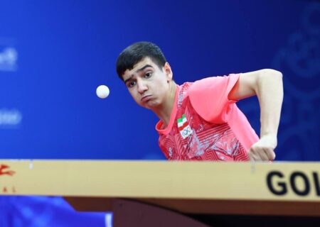 صعود چهار پله‌ای نابغه تنیس روی میز ایران در رده‌بندی جهانی