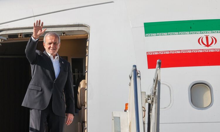 پزشکیان قزاقستان را به مقصد ترکمنستان ترک کرد