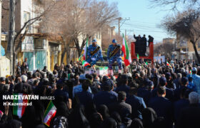 تشییع و تدفین پیکر شهید مهدی عابدینی در  چمگردان