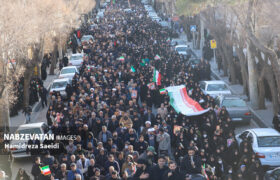 تشییع و تدفین شهدای امنیت در زرین‌شهر